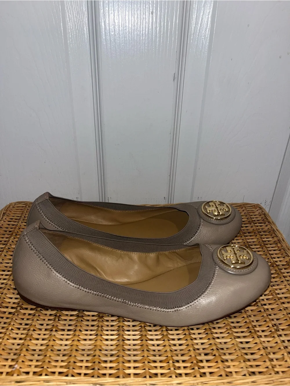 TORY BURCH Caroline 2 ballet flats in French Gray